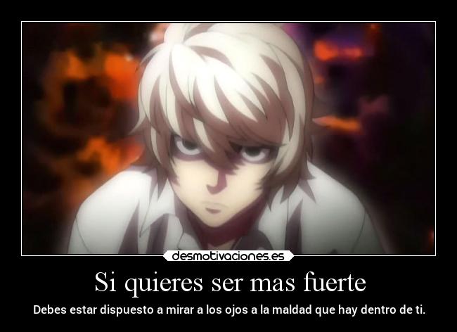 Si quieres ser mas fuerte -