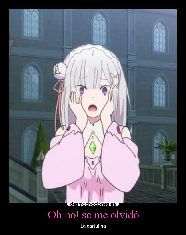 Oh no! se me olvidó - La cartulina