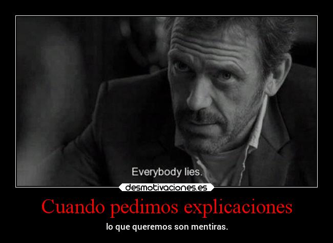 Cuando pedimos explicaciones -