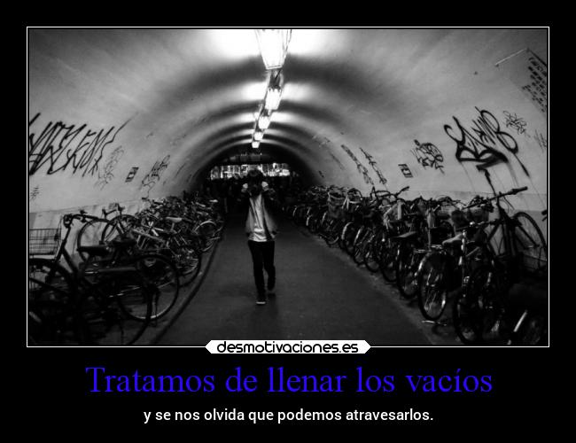 carteles arte soledad vacios bike desmotivaciones