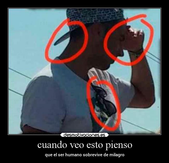 cuando veo esto pienso - que el ser humano sobrevive de milagro