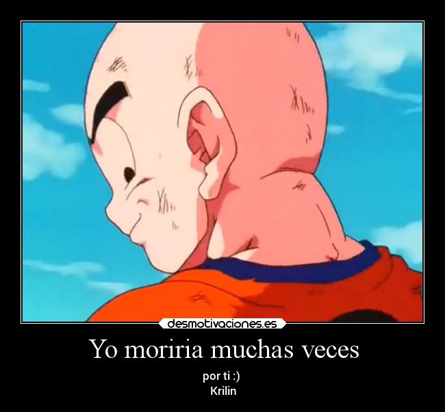 Yo moriria muchas veces - por ti :)
Krilin