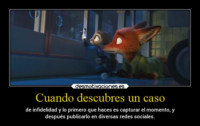 carteles corazon infidelidad momento redes sociales zootopia desmotivaciones