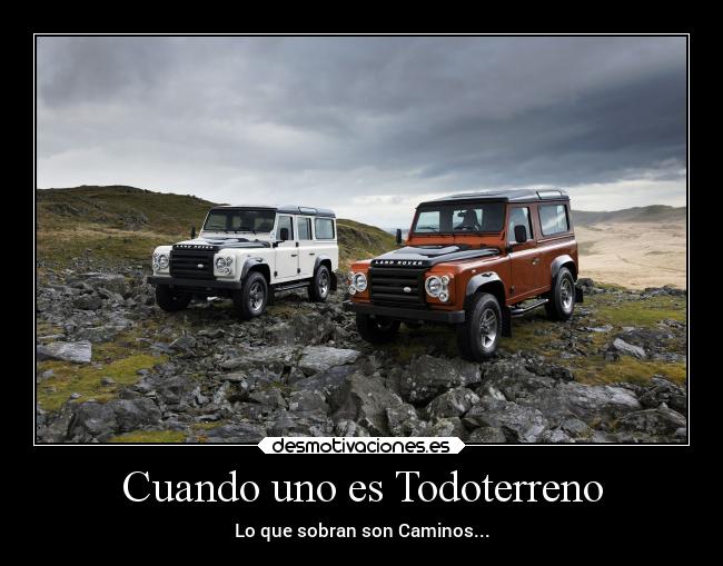 carteles cuando uno todoterreno suenos desmotivaciones