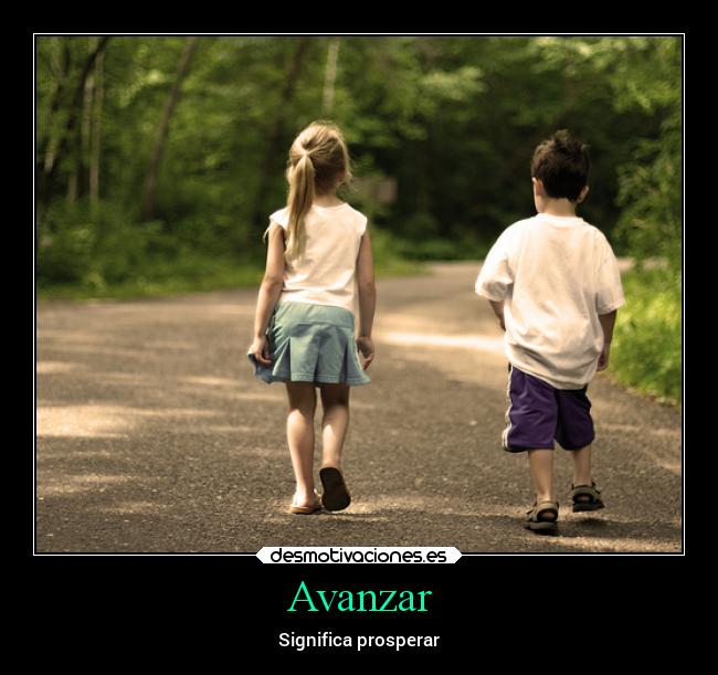 Avanzar - Significa prosperar