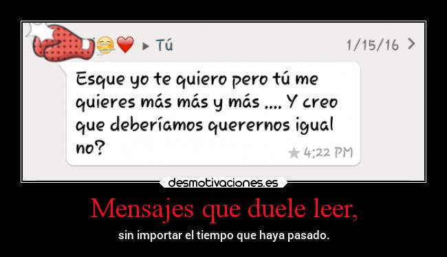 Mensajes que duele leer, - 