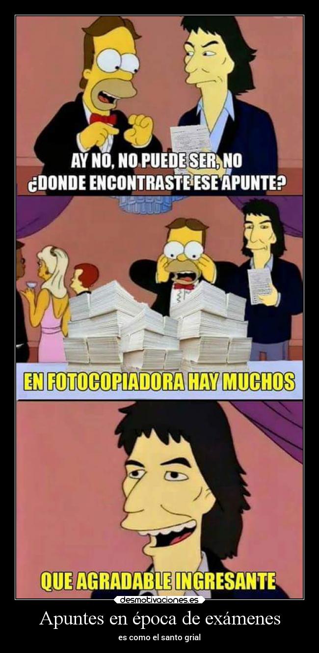 Apuntes en época de exámenes - 