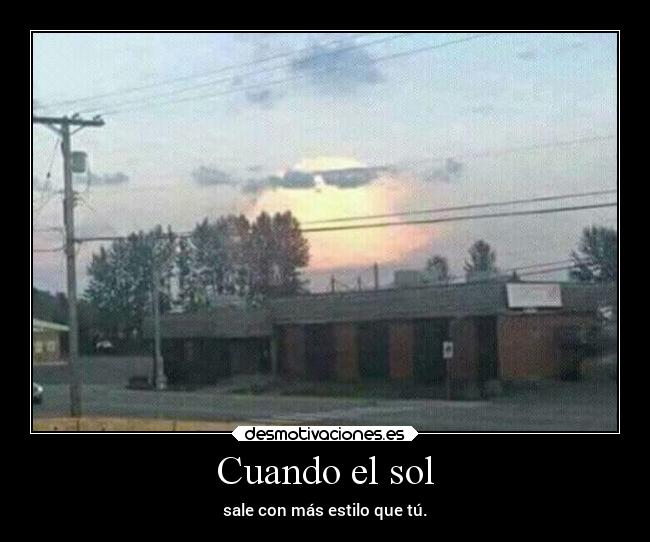 Cuando el sol - 