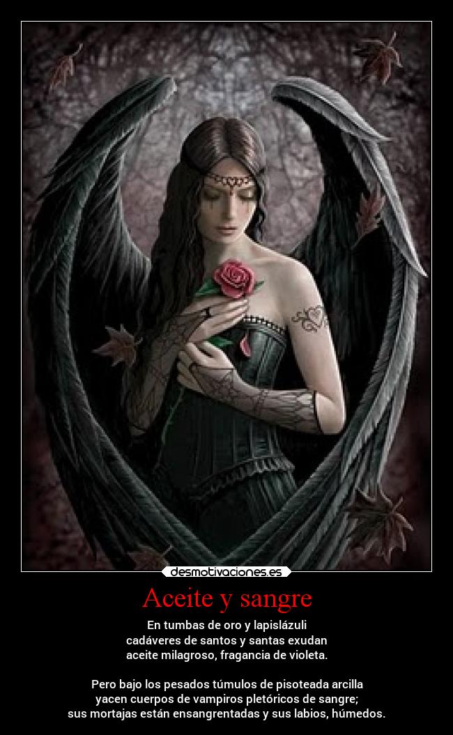 Aceite y sangre -