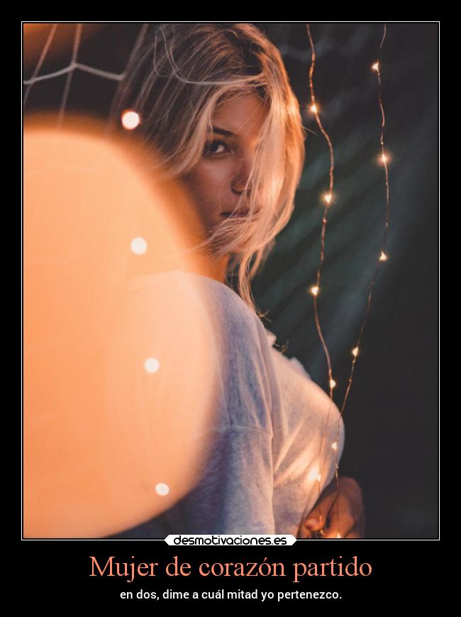 Mujer de corazón partido -