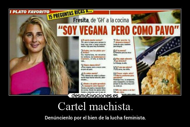 Cartel machista. - 