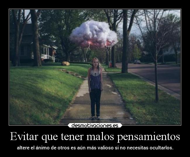 Evitar que tener malos pensamientos -