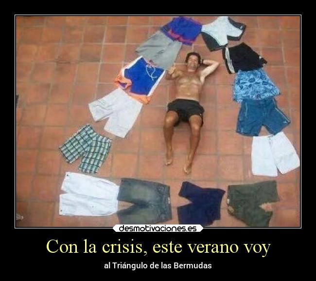 Con la crisis, este verano voy - 