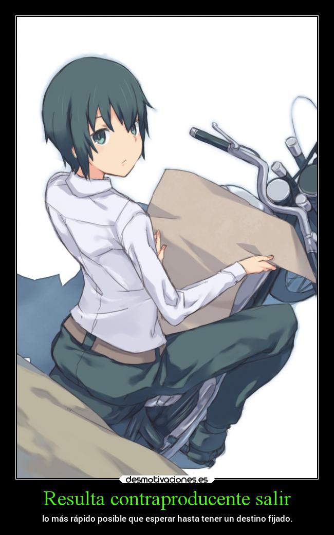 Resulta contraproducente salir - 