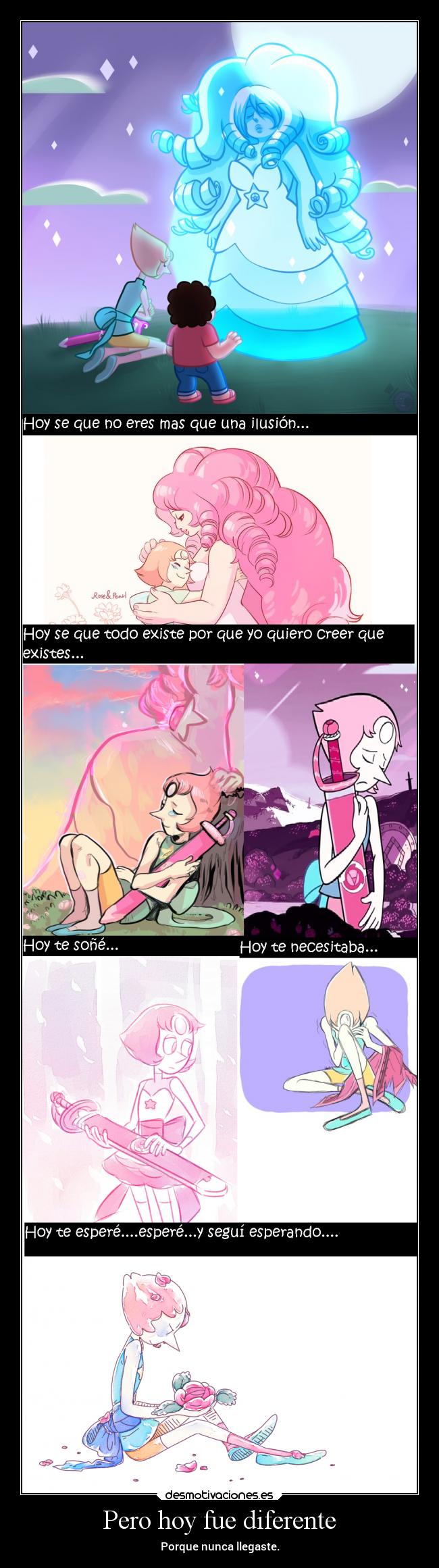 carteles vida dolor sentimientos amor locura soledad steven universe perla laurasimpson14 desmotivaciones