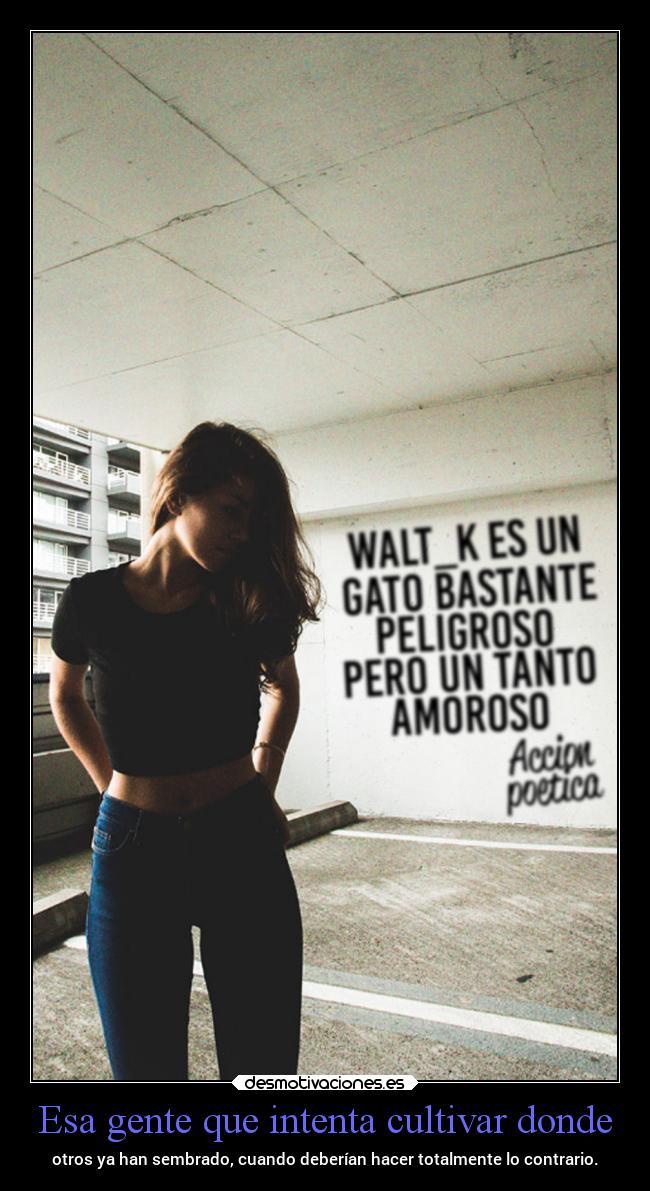 Esa gente que intenta cultivar donde -