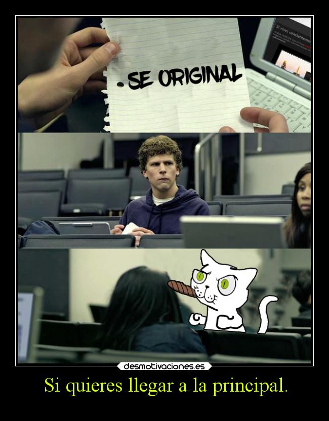 Si quieres llegar a la principal. - 