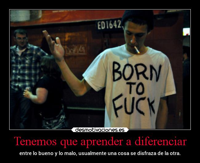 Tenemos que aprender a diferenciar - 