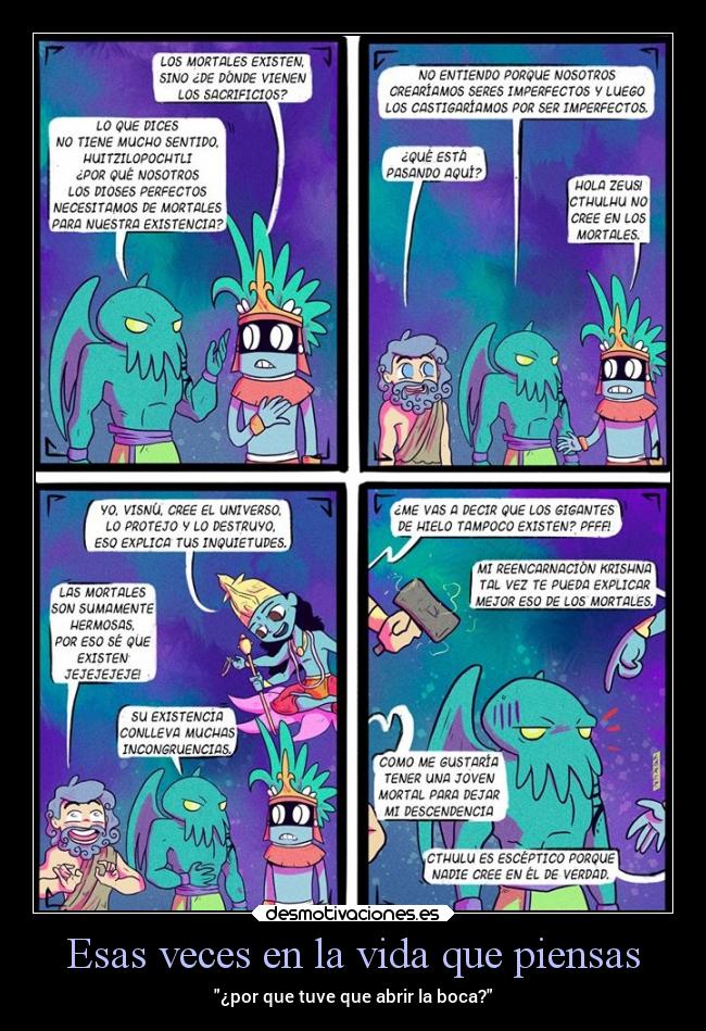 Esas veces en la vida que piensas - ¿por que tuve que abrir la boca?