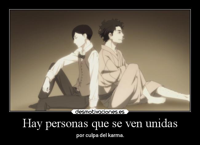 carteles abrazos alma amistad alegria shouwagenrokurakugoshinjuu shouwa genroku rakugo shinjuu erosekai desmotivaciones
