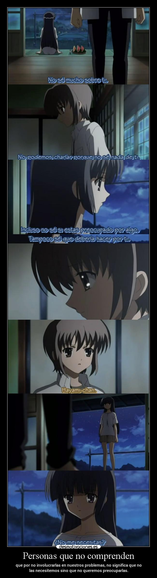 Personas que no comprenden -