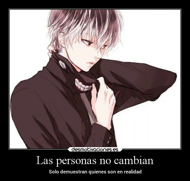 Las personas no cambian -