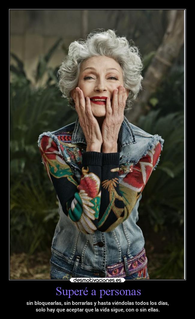 Superé a personas -