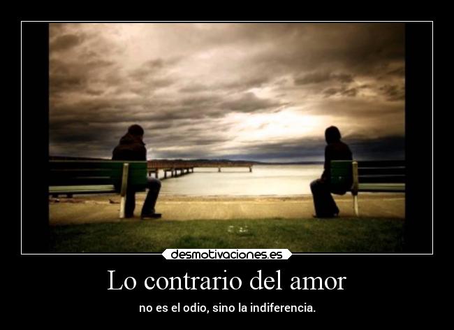 Lo contrario del amor - 