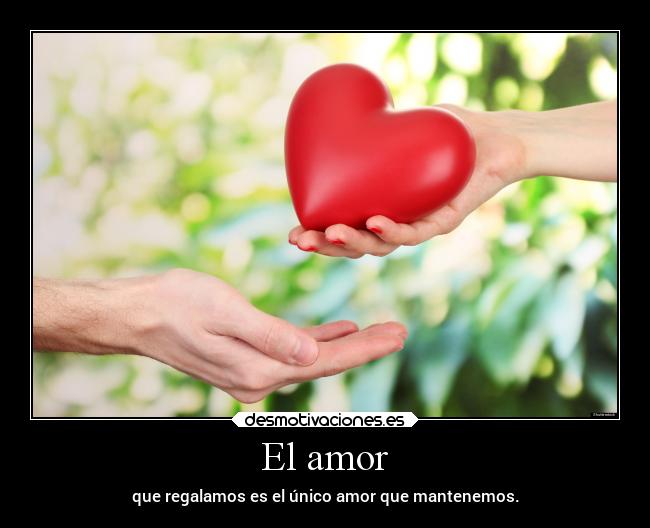El amor -