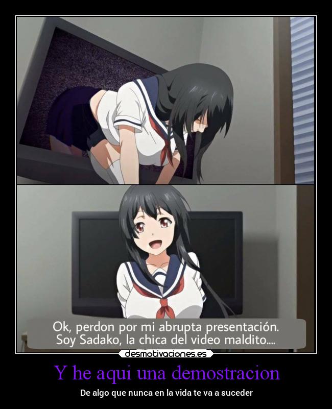 carteles anime cosas que nunca van pasar desmotivaciones