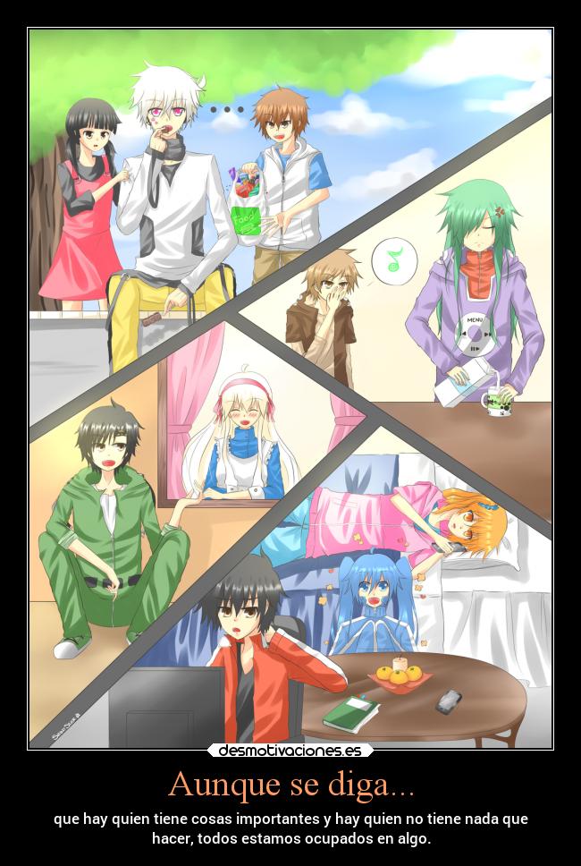 carteles anime criticas vida mekakucityactors desmotivaciones