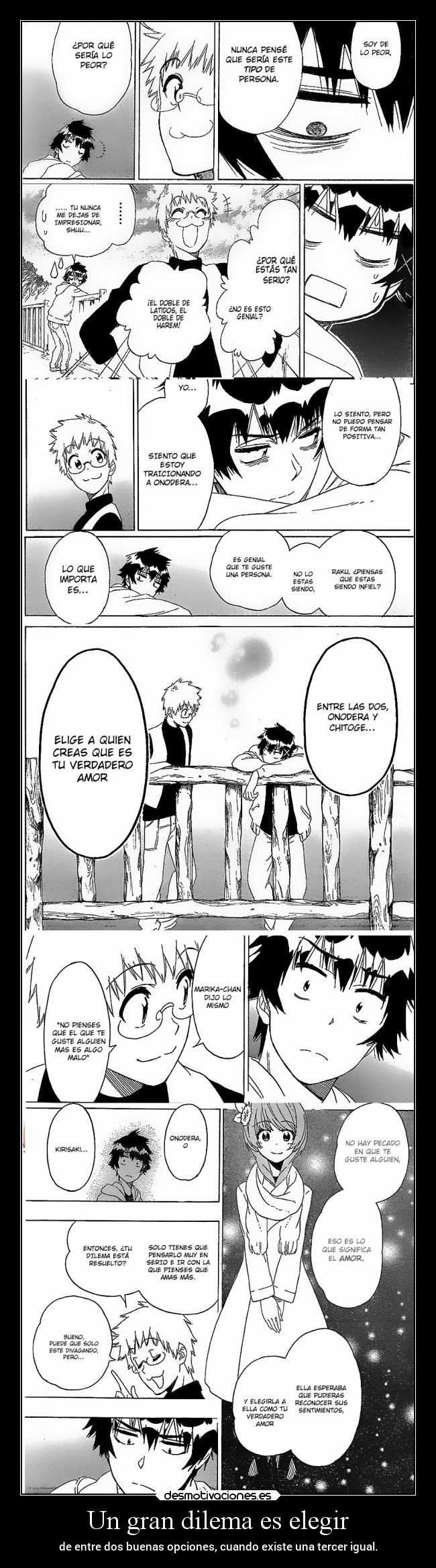 carteles anime dilema elegir opcion multiple raptorhunters erosekai desmotivaciones