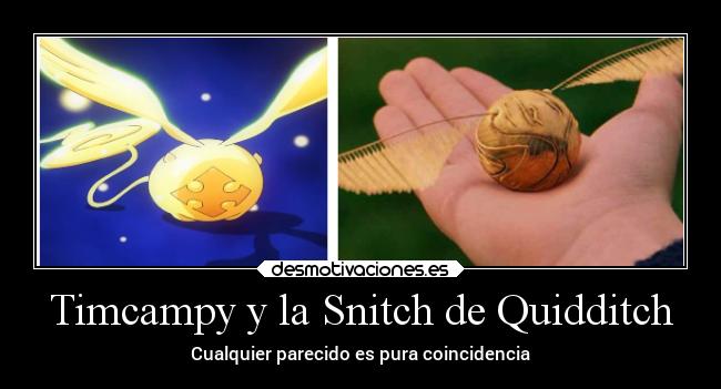 Timcampy y la Snitch de Quidditch - Cualquier parecido es pura coincidencia