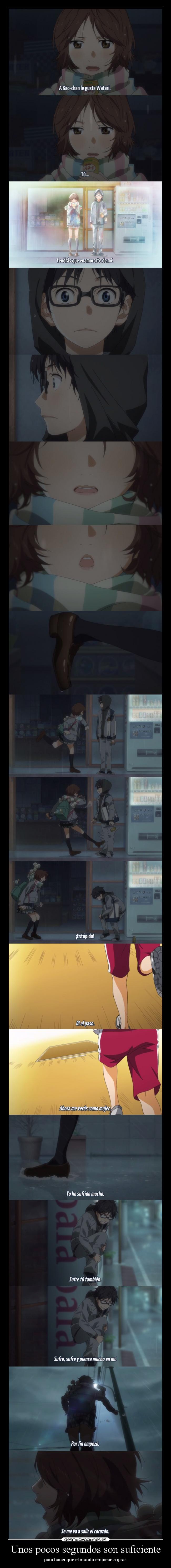 Unos pocos segundos son suficiente -