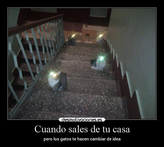 Cuando sales de tu casa -