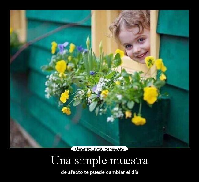 Una simple muestra -