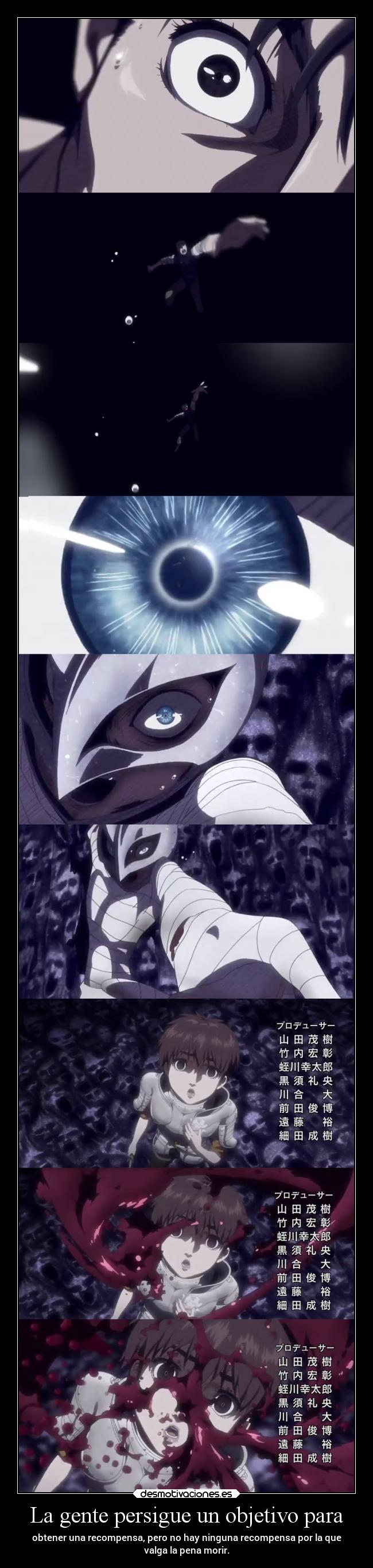 La gente persigue un objetivo para - 