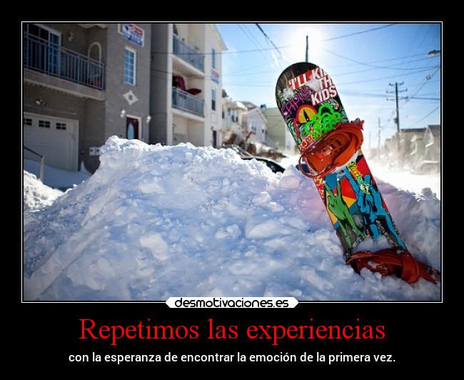 Repetimos las experiencias - 