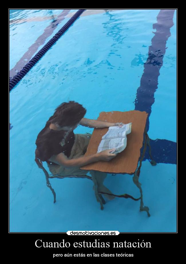 Cuando estudias natación - 