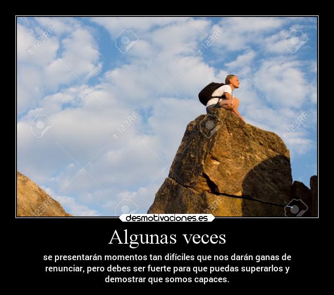 Algunas veces -