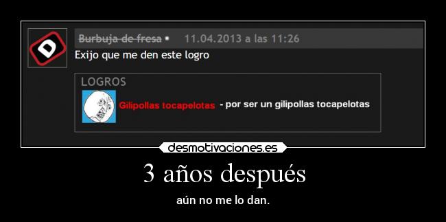 3 años después -