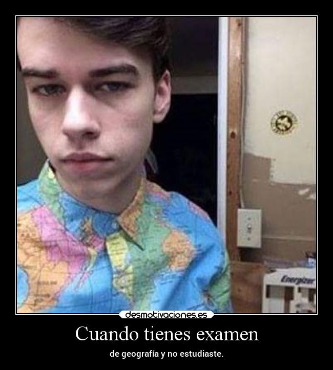 Cuando tienes examen -