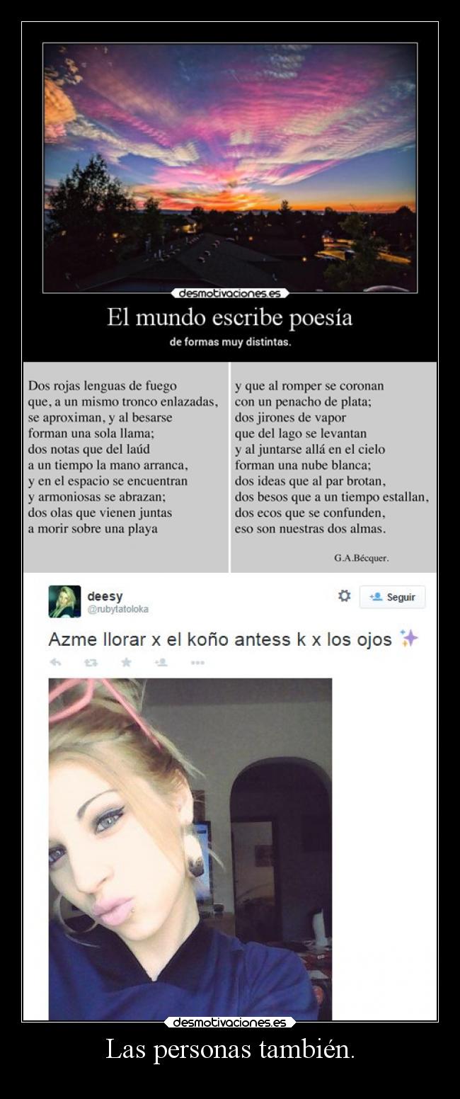 Las personas también. - 