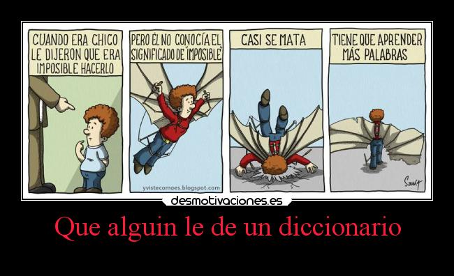 carteles imposible humor volar desmotivaciones