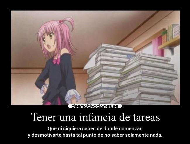 carteles infancia anime desmotivaciones