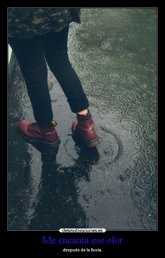 Me encanta ese olor -