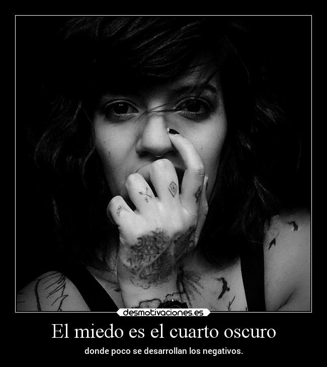 El miedo es el cuarto oscuro -