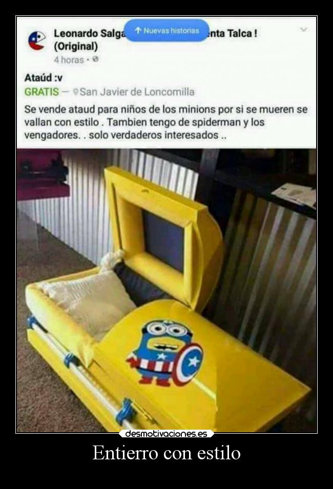 Entierro con estilo -