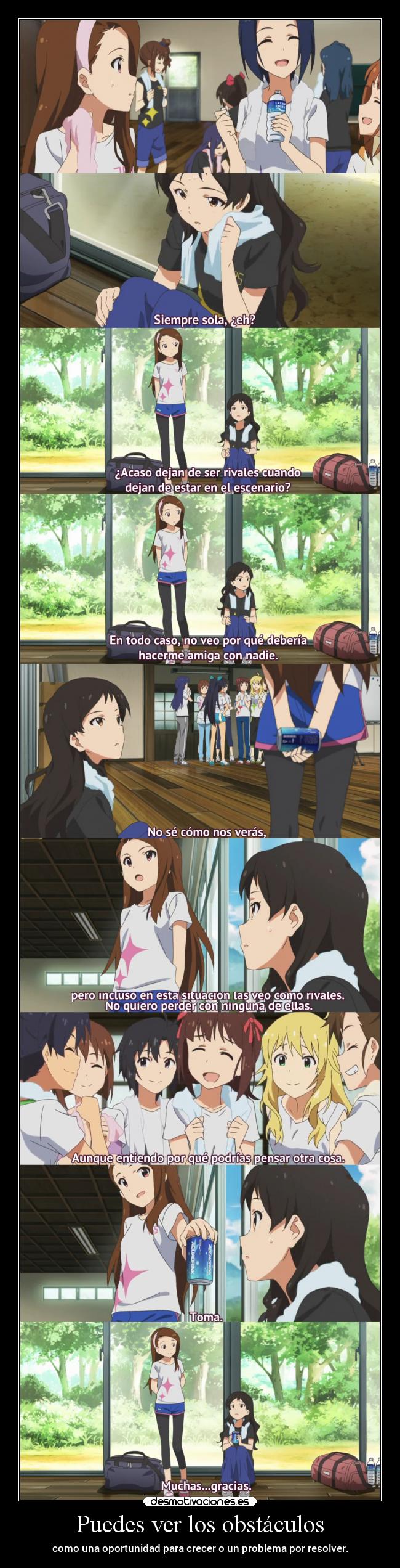 carteles obstaculos anime problema obstaculo projectd ver oportunidad resolver raptorhunters desmotivaciones