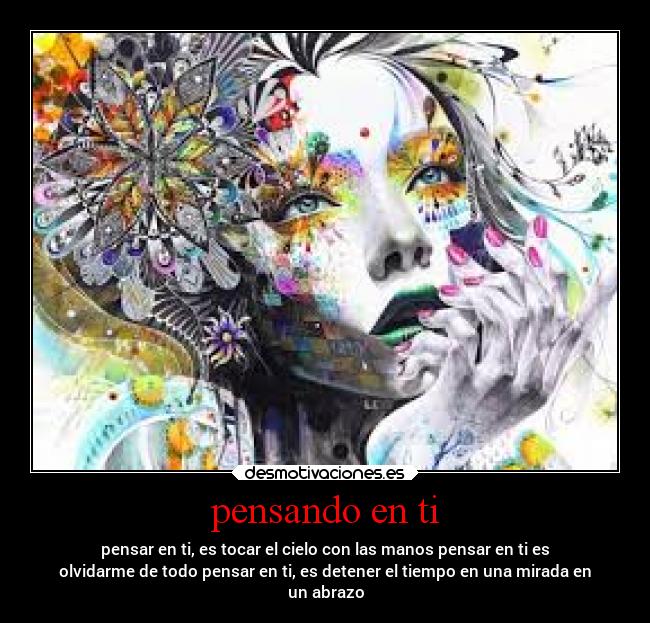 pensando en ti -